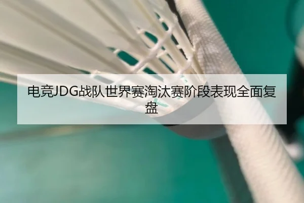 电竞JDG战队世界赛淘汰赛阶段表现全面复盘
